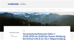 Desktop Screenshot of materials-valley.de