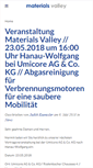 Mobile Screenshot of materials-valley.de